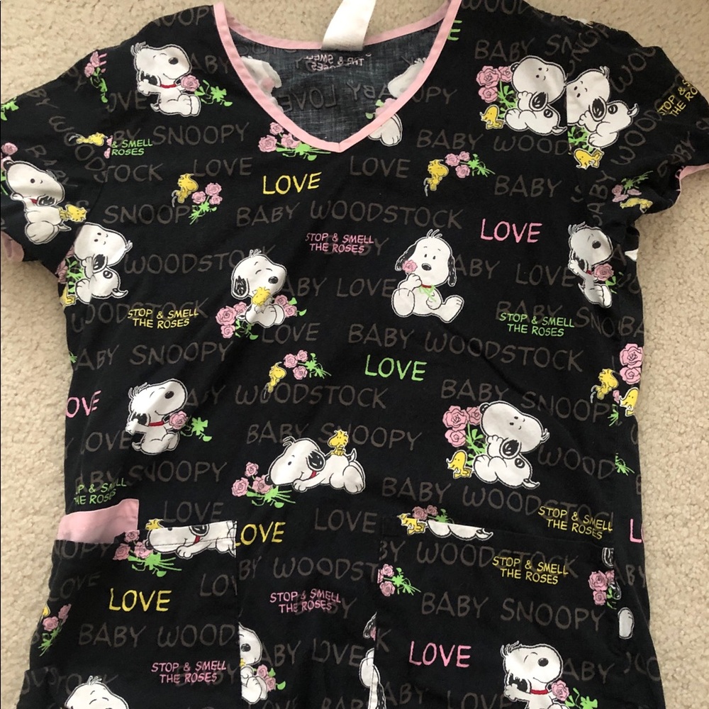 Snoopy Scrub Top
